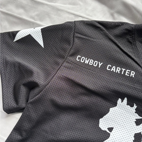 Official Beyoncé Cowboy Carter Merch Size L Black Jersey NWOT beyonce - Picture 2 of 10